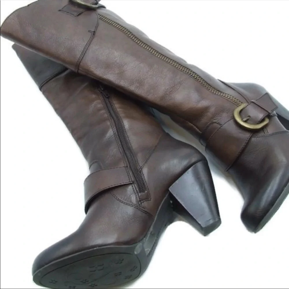 Arturo Chiang | size 7.5 | At-Vera heeled leather brown boots - Picture 5 of 13